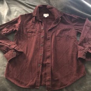 Mossimo burgundy heathered flannel